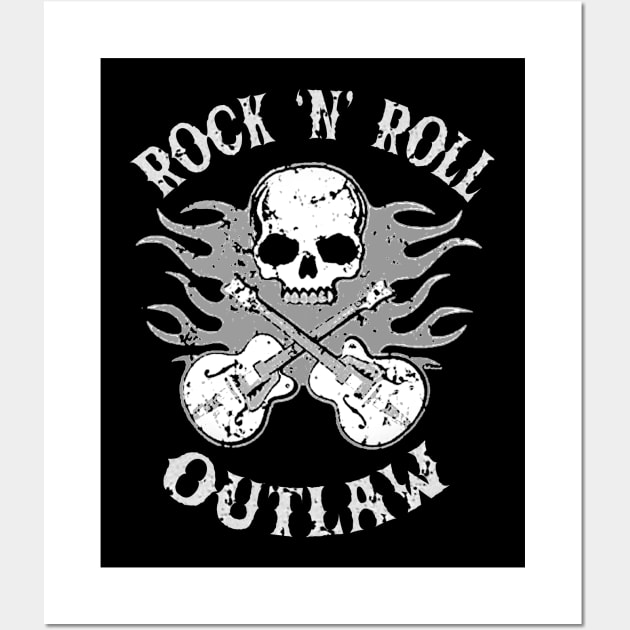 Rock 'n' Roll Outlaw 2 Wall Art by CosmicAngerDesign